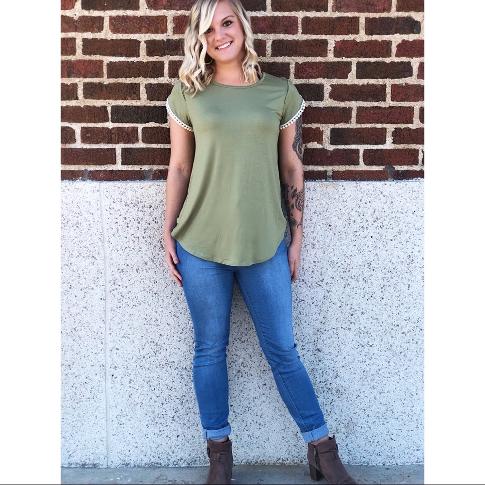 🎉SALE🎉 Tulip Top - Olive